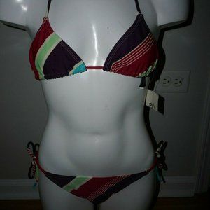 Vix Swimwear Triangle Top size M and Tie Side Pant size L NWT